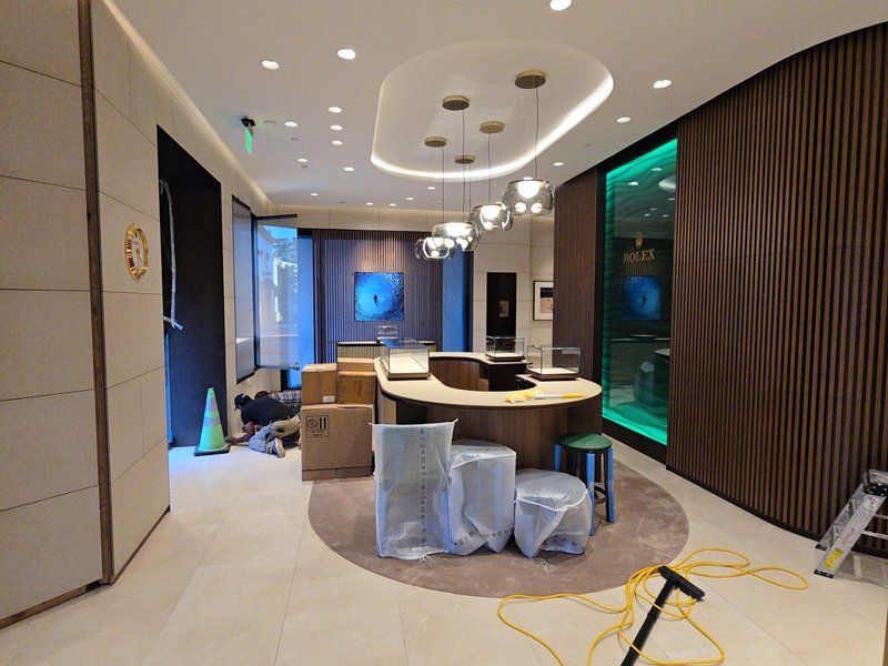 High-end retail interior buildout