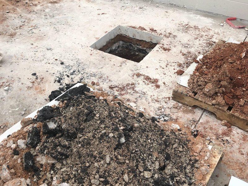 Concrete core demolition